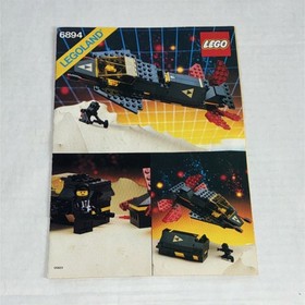LEGO 6894 Blacktron Invader Space Illustrated Vintage Instruction Manual English