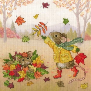 Kit de punto de cruz Fall Friends ~ Bothy Threads - Imagen 1 de 1