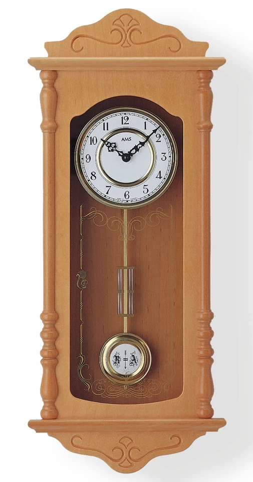 Moderne Wanduhr mit Quarzwerk von AMS AM W7013/16 NEU - Bild 1 von 1