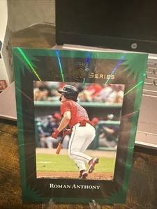 ROMAN ANTHONY #11 2025 PANINI DONRUSS ELITE SERIES GREEN LAZER PARALLEL - Foto 1 di 2