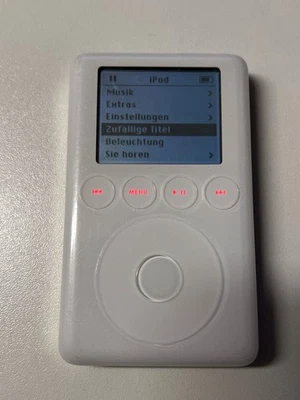 Apple iPod classic 3. Generation 3g weiß (20GB) 15GB A1040 Retro touch - Bild 1 von 4