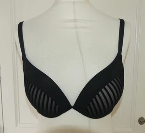 Hunkemoller schwarzer gepolsterter Bügel Push Up BH Gr. 36B - einmal getragen! - Bild 1 von 5