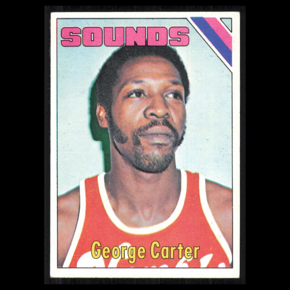 George Carter #230 1975 Topps Memphis Sounds Basketball Card NBA NM - Image 1 of 3
