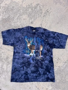 Vintage Hirsch Jagd T-Shirt Large AOP  - Bild 1 von 5