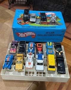 (16) 1960’s-1970’s HOT WHEELS With 1980 HW 24 Car Collector’s Case 🔥🎄FREE ERTL - Picture 1 of 12