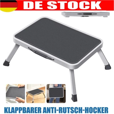 Klappstufe Tritthocker klappbar Camping Hocker Haushaltsstufe Bad Stufe Leiter - Bild 1 von 4