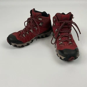 Oboz Bridger Mid Waterproof Hiking Boots Women’s 8.5 Rio Red Trail Support - Picture 1 of 13