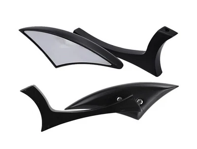 Espejos retrovisores negros 8 mm 10 mm para motocicleta Harley Davidson Road Glide FLTRU Foto 1 de 4