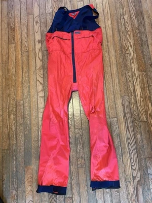 Vintage Patagonia Ski Bib Size Medium Red 90s Y2K Snow Snowboard Winter Fall - Image 1 of 4