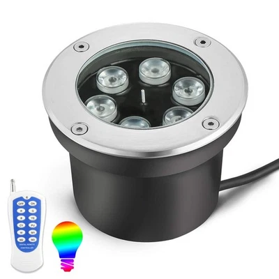 Iluminación de Paisaje 18W RGB Luz Subterránea IP65 Impermeable 12V Paisaje Li... Foto 1 de 4