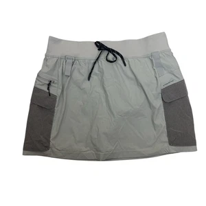 Lululemon Multi Pocket Cargo High Rise Hiking Skirt In Seal Grey Women’s Size 14 - Picture 1 of 9