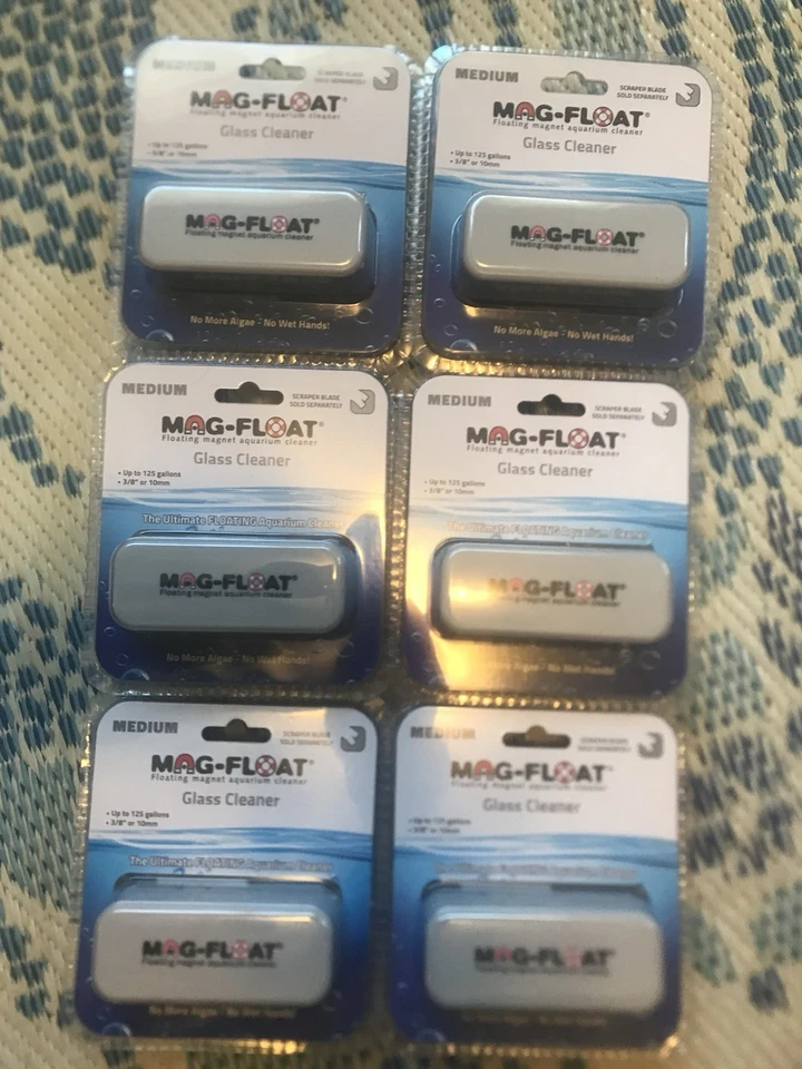 Mag-Float Floating Glass Aquarium Cleaner Medium  Lot Of 6 Brand New - Image 1 of 1