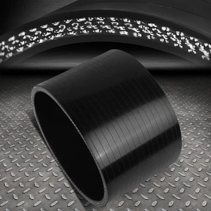4" 3-PLY STRAIGHT TURBO/INTAKE/INTERCOOLER PIPING SILICONE COUPLER HOSE BLACK - Bild 1 von 7