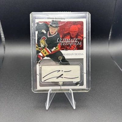 2003-04 ITG Ultimate Memorabilia 4th Edition Ultimate Autograph Marian Hossa HOF - Image 1 of 2