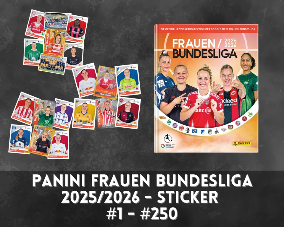 Panini Frauen Bundesliga 2025/2026 - 25/26 - Sticker zum Aussuchen #1 - #250 - Bild 1 von 1