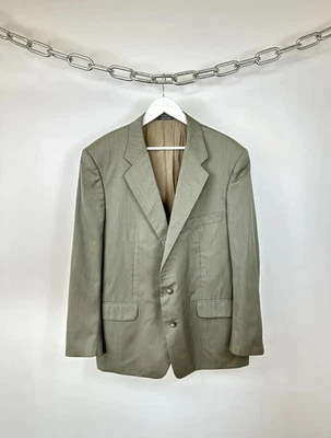 Blazer de lana de diseñador de archivos raro de lujo de 3 botones Trussardi de colección de los 90 talla XL Foto 1 de 4