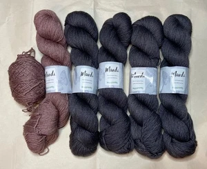 Happy Go Knitty Karneval Garn 6 Knäuel Paket / Aquilegia Pullover Strickset - Bild 1 von 4
