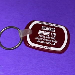 Richards Motors Ltd - Charles City, IA - Ad Keychain - Pontiac Buick GMC Dodge - Picture 1 of 3