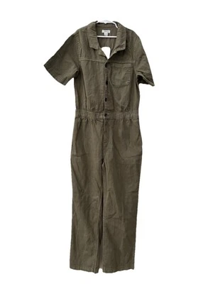 Nuevo con etiquetas Mono Roxy Manga Corta Bordado Niña Grande XL (16) Verde Aceite Foto 1 de 4