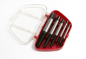 5pc Schraube-Extraktoren 3mm - 19mm 1/8 - 1.9cm Packung 1 Set Mit 5 - Picture 1 of 1