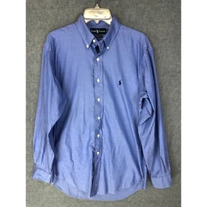 Vintage Polo Ralph Lauren Shirt 15.5 Button Up Long Sleeve Pony Hong Kong Men's - Picture 1 of 11