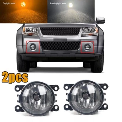 Faro antiniebla delantero LED ámbar con blanco funcionando para Suzuki Grand Vitara/SX4 4 puertas 06-12 Foto 1 de 4