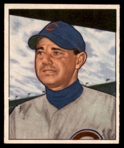 1950 Bowman No Copyright Bill Serena RC Rookie InkBack Cubs #230 *Noles2148*