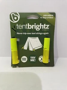 TENTBRIGHTZ led LIGHTS NEW 1 PACKAGE OF 2 GUYLINE LIGHTS - Picture 1 of 2