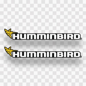 2x Humminbird Decals Vinyl Stickers Fishing Fish Finder Gps Bass Pike Equipment