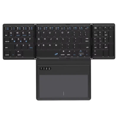 BOW Foladable Bluetooth Keyboard with Touchpad Pocket Folding Keyboard for Lapto - Image 1 of 4