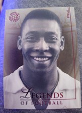 RUBY🔥 2008 Futera Unique World ⚽ Football Soccer Legends Pele Red Foil / #138