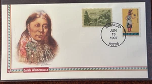 Portraits of the American Indian: Sarah Winnemucca Fleetwood cachet - Picture 1 of 2