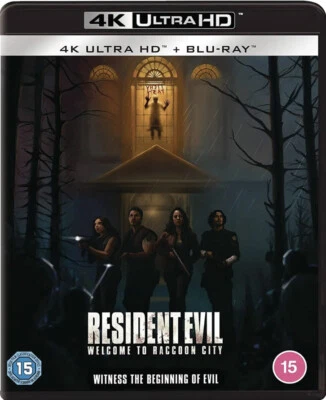 RESIDENT EVIL-WELCOME TO RACCOON CITY. 4K ULTRA HD + BLU-RAY. FREE DELIVERY - Image 1 of 2