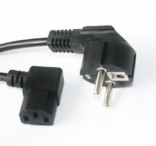 50cm Strom Netz-Kabel Winkel Schutzkontakt-Stecker Kaltgeräte-Buchse gewinkelt