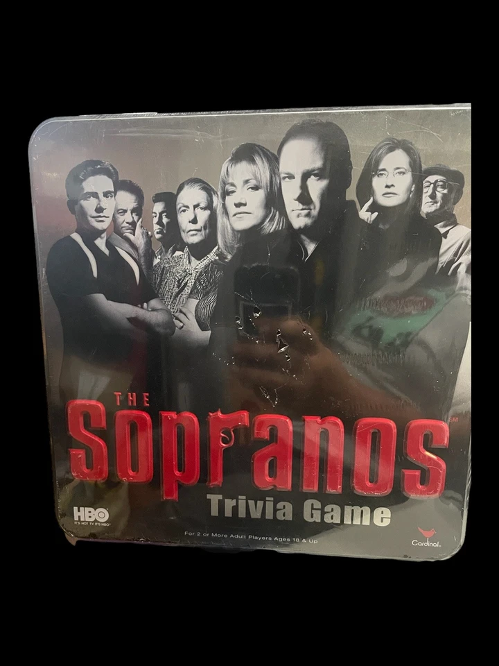 Cardinal Industries The Sopranos Triva Game 2004 Sealed Box Made of Tin & Extras - Image 1 of 1