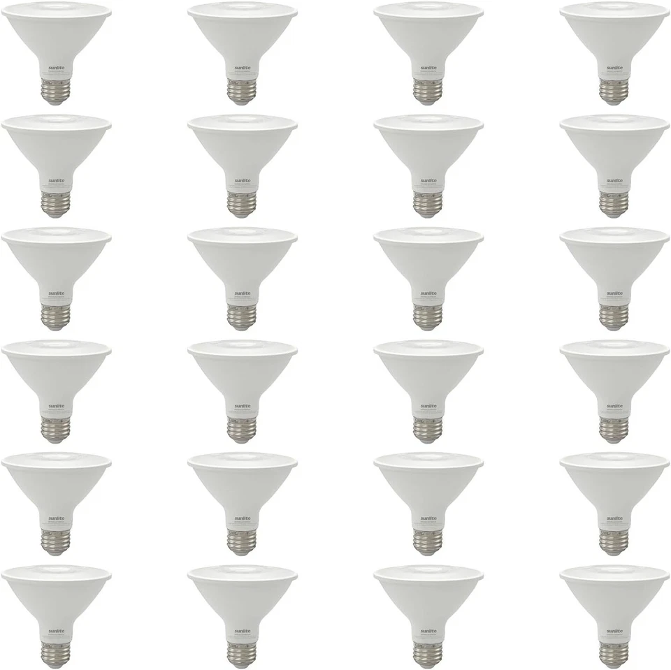 24PK PAR30 LED Bombilla de Inundación Cuello Corto, 9W (75W), 5000K, Alto Brillo, E26 Foto 1 de 1