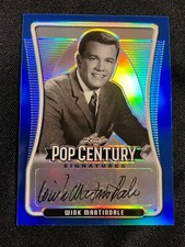 2020 Leaf Pop Century Signatures Wink Martindale BA-WM1 Blue Auto #RD /25 AA