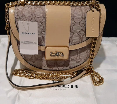Bolso Coach Alie Signature Jacquard B4/StoneIvory NUEVO CON ETIQUETAS ¡BOTA DE VENTA PERFECTA! Foto 1 de 4