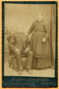 Detroit, MI, Portrait of a Couple, by Allen, circa 1880s  - Picture 1 of 2