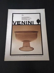1979 VENINI HOCHZEITSTASSE GLAS KUNST DESIGN MURANO VENEDIG VINTAGE WERBUNG - Bild 1 von 1
