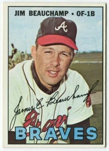 1967 Topps #307 Jim Beauchamp Atlanta Braves - Picture 1 of 2