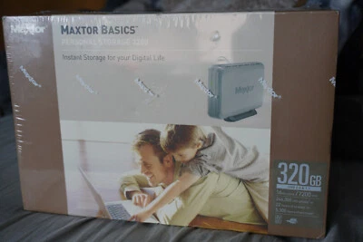 Maxtor Basics 320GB Personal storage 3200 16MB Cache/7200 RPM USB 2.0 New Sealed - Image 1 of 4