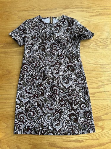 Mini Abito Michael Kors Stampa Paisley Taglia XS Maniche Corte