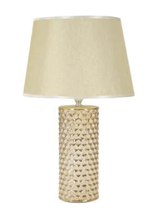 Lampada da Tavolo Elegante Dorata cm ø 30x47,5 - Foto 1 di 5