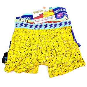 Pokemon Boys Size 10 Multicolor Athletic Graphic Boxer Briefs Underwear 4 Pack - Picture 1 of 7