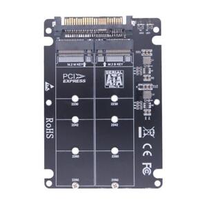 2 in1 NGFF M2 Konverter M2 NVMe SATA-Bus SSD zu PCI-E U.2 PCI-E SFF-8639 Adapter