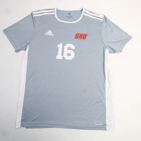 Sacred Heart Pioneers adidas Aeroready Game Jersey - Soccer Men's Gray Used Cover