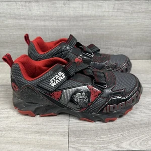 Star Wars NEW Darth Vader for Big Kids Boys Hook and Loop Sneaker Shoe Size 2 - Picture 1 of 14