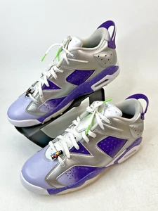 Air Jordan 6 Retro Low NRG Men's Size 13 Golf Shoes Silver Grape FD0205-055 - Picture 1 of 8