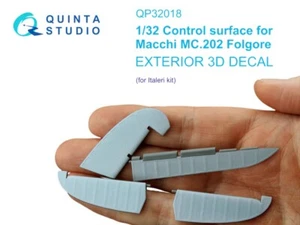 1/32 Quinta 3D Exterior Decal #QP32018 Macchi C.202 Control Surfaces Italeri - Picture 1 of 2